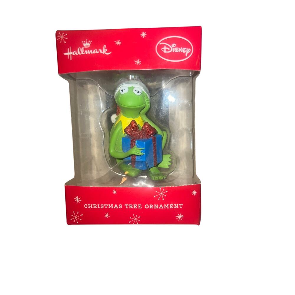 Hallmark Kermit The Frog Muppets christmas holiday Christmas tree ornament NEW